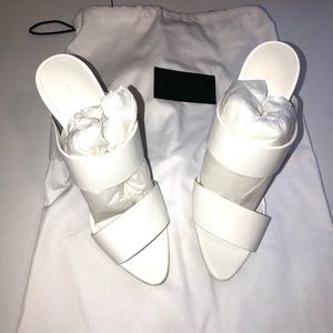 white alexander wang heels